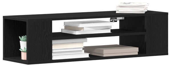 TV szekrény 100 x 30 x 26,5 cm Fekete tölgy Szerelt Fa