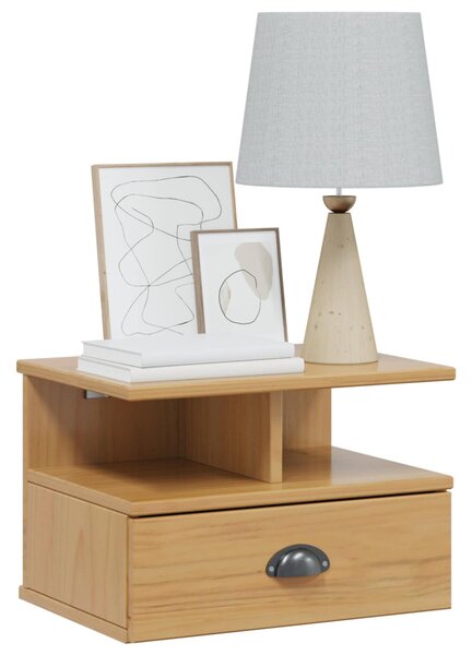 VidaXL Éjjeliszekrény HILL Méz barna 40 x 31 x 27 cm Tömör fenyő