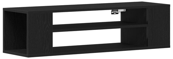 TV szekrény 100 x 30 x 26,5 cm Fekete tölgy Szerelt Fa