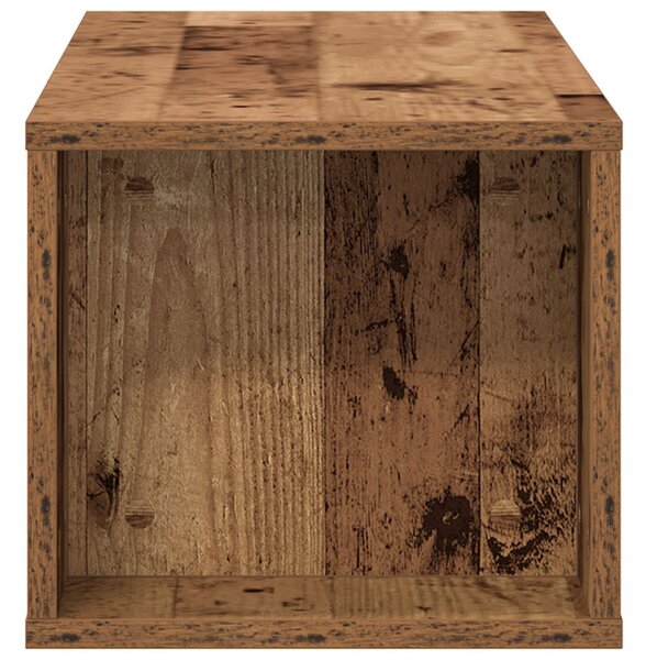 Fali TV Szekrény Régi Fa 100x30x26,5 cm Feltárt Fa
