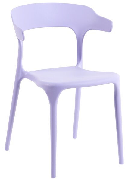 Négydarabos kerti szék szett GUBBIO Lila