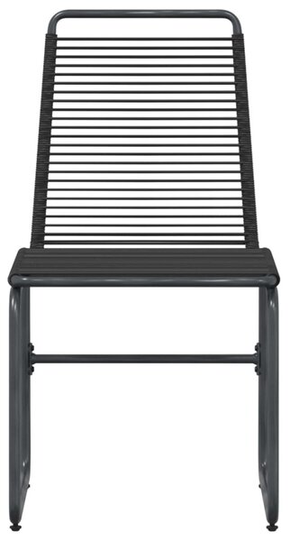 VidaXL Kerti székek 2 pcs Fekete 48 x 55 x 89,5 cm Rattan