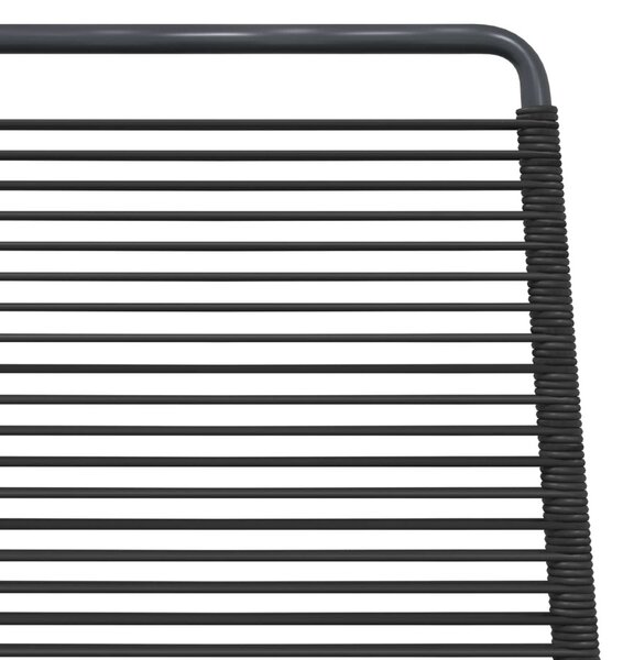 VidaXL Kerti székek 2 pcs Fekete 48 x 55 x 89,5 cm Rattan