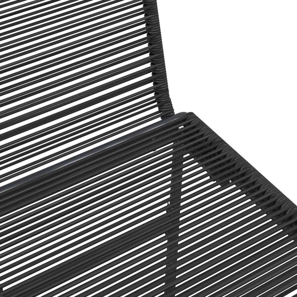 VidaXL Kerti székek 2 pcs Fekete 48 x 55 x 89,5 cm Rattan