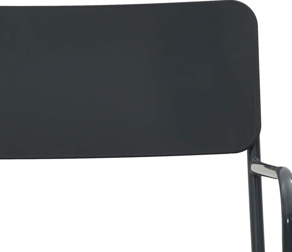 VidaXL Kerti székek 2 pcs Antracit 51 x 55 x 81 cm Acél