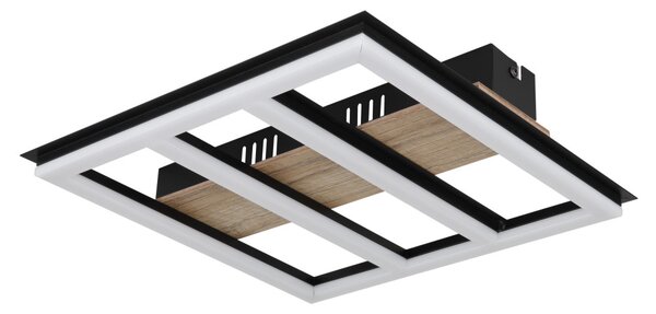 FROOMY LED mennyezeti lámpa, matt fekete 1700 lumen