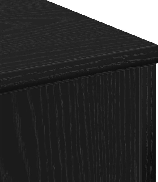 Kávézóasztal Fekete Tölgy 60x60x31,5 cm Mérnöki Fa