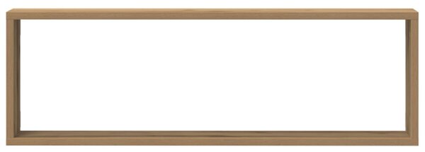 Falipolc 2 db Kézműves tölgy 80x15x26 cm Műanyag