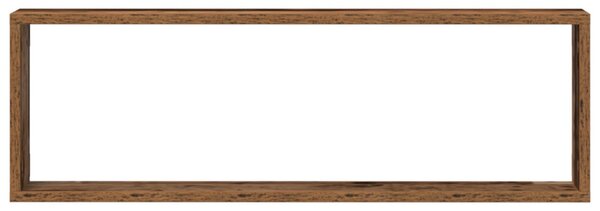 Fali polcok 4 db Régi fa 80x15x26 cm Mérnöki fa