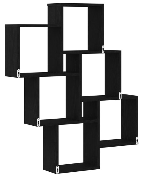 Falpolc Falra szerelhető Fekete tölgy 78 x 15 x 93 cm