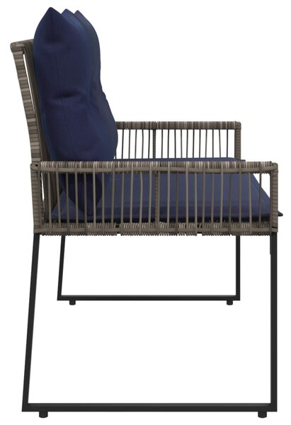 Kerti pad 2 -Seater 4 db 110 x 59 x 82 cm polirattan