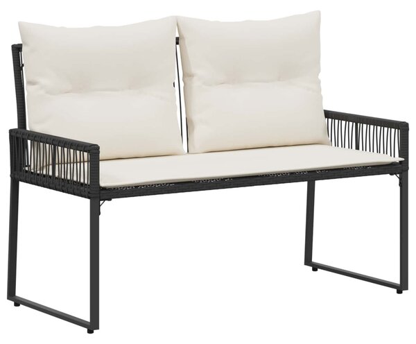 Kerti pad 2 -Seater 4 db 110 x 59 x 82 cm polirattan