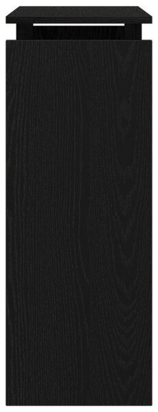 Fekete Tölgy Konzolasztal 80x30x80 cm Mérnöki Fa