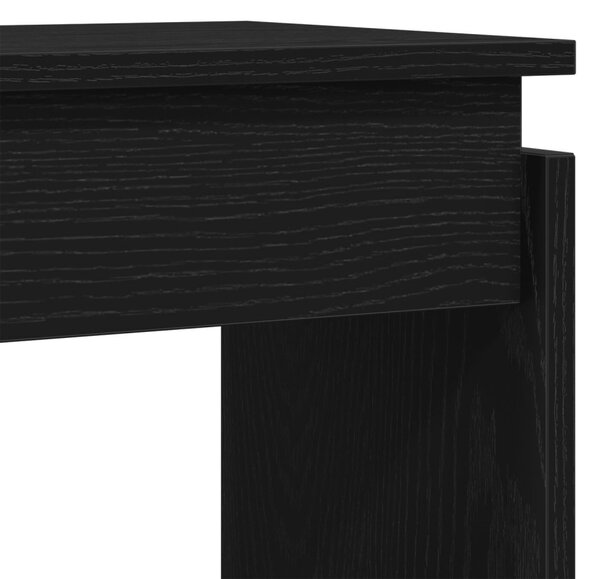 Fekete Tölgy Konzolasztal 80x30x80 cm Mérnöki Fa