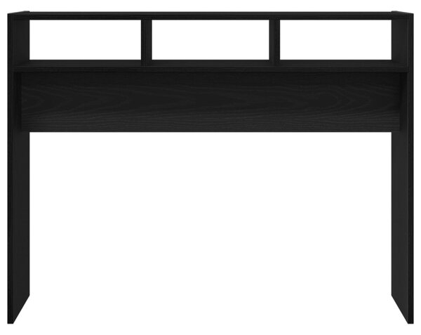Fekete Tölgy Konzolasztal 105x30x80 cm Műanyag