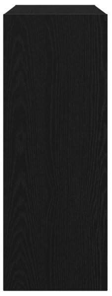 Fekete Tölgy Konzolasztal 105x30x80 cm Műanyag