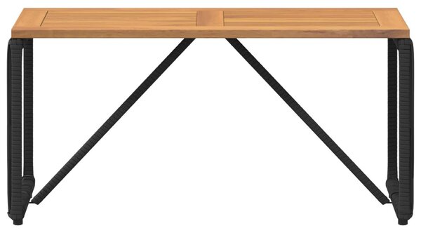 Kültéri Asztal Fekete és Barna 80 x 40 x 40 cm polirattan