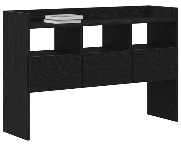 Oldalszekrény Fekete Tölgy 105x30x70 cm Műanyag Fa