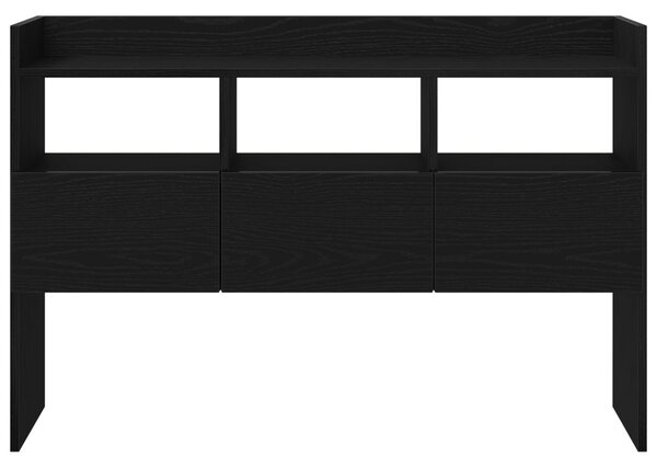 Oldalszekrény Fekete Tölgy 105x30x70 cm Műanyag Fa
