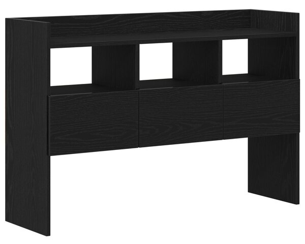 Oldalszekrény Fekete Tölgy 105x30x70 cm Műanyag Fa