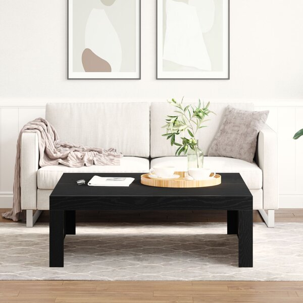 Dohányzóasztal Fekete tölgy 100 x 100 x 35 cm Szerelt Fa