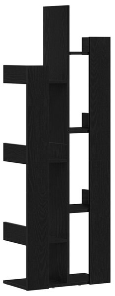 Könyvszekrény Fekete tölgy 48 x 25,5 x 140 cm Faanyag