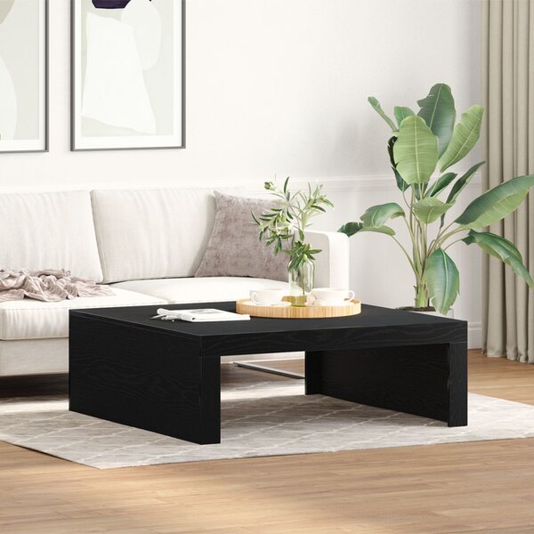 Dohányzóasztal Fekete tölgy 100 x 100 x 35 cm Szerelt Fa