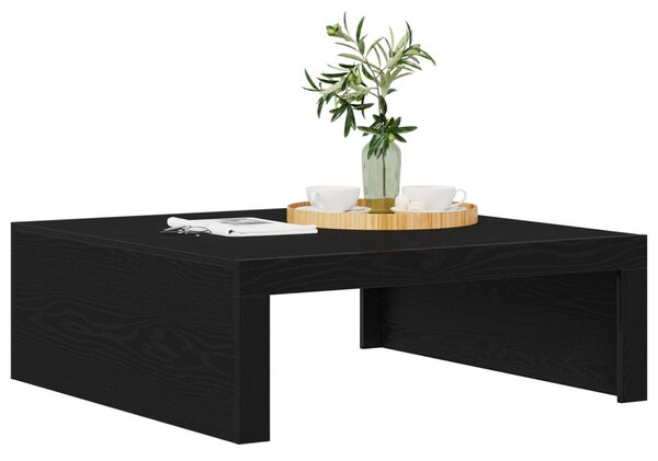 Dohányzóasztal Fekete tölgy 100 x 100 x 35 cm Szerelt Fa