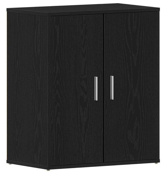 Cipőszekrény polcokkal Fekete tölgy 60 x 35 x 70 cm Faanyag