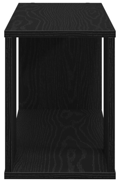 TV állvány, fehér, 80x24x32 cm, mérnöki fa