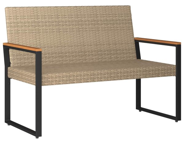 Kerti pad Beige és Krémszínű 107 x 61 x 80 cm polirattan