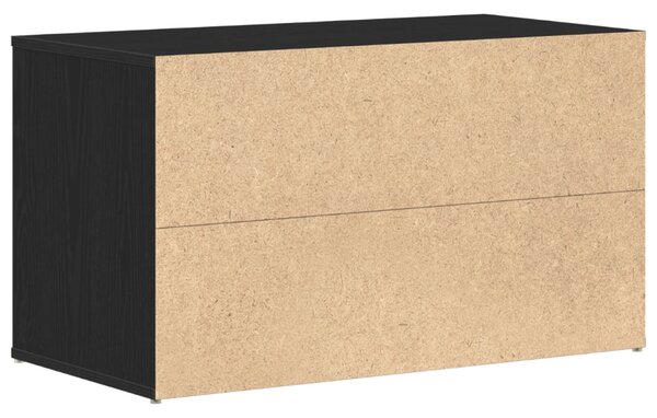 Fészek Pad Fekete Tölgy 80x40x45 cm Mérnöki Fa