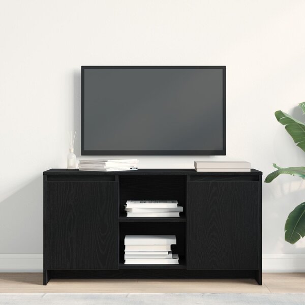 VidaXL TV Szekrény Fekete Tölgy 102x37,5x52,5 cm Mérnöki Fa