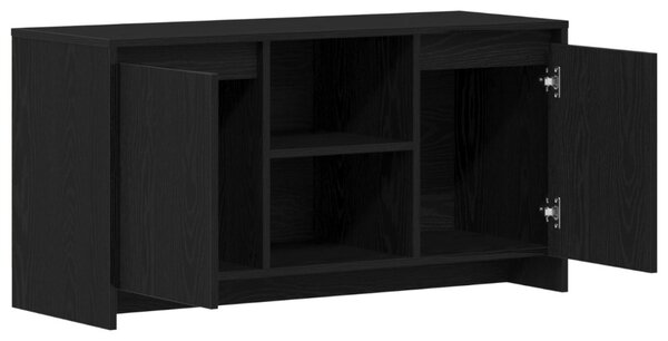 TV szekrény 102 x 37,5 x 52,5 cm Fekete tölgy Szerelt Fa