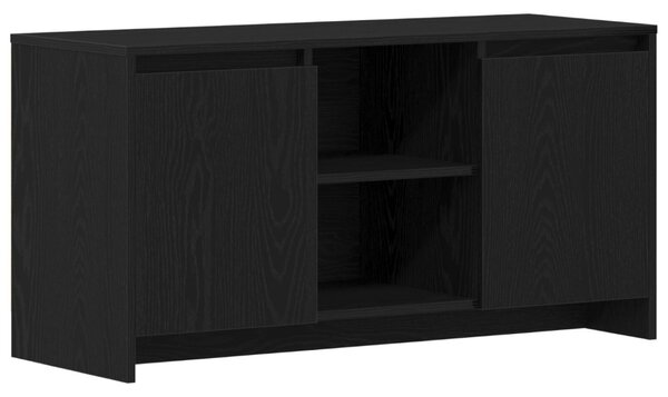 TV szekrény 102 x 37,5 x 52,5 cm Fekete tölgy Szerelt Fa