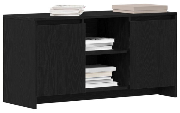 TV szekrény 102 x 37,5 x 52,5 cm Fekete tölgy Szerelt Fa