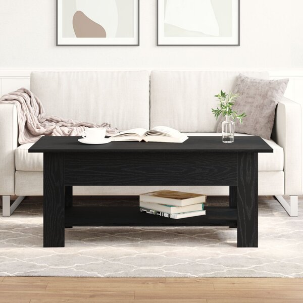 Dohányzóasztal Fekete tölgy 102 x 55 x 42 cm Faanyag