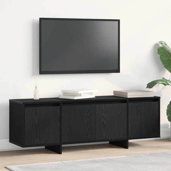 TV szekrény 120 x 30 x 40,5 cm Fekete tölgy Szerelt Fa