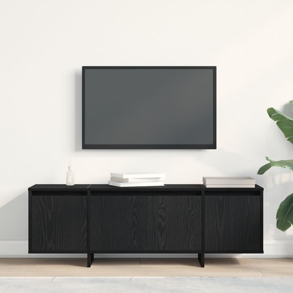 TV szekrény 120 x 30 x 40,5 cm Fekete tölgy Szerelt Fa