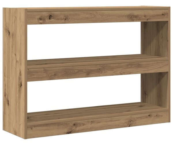 Könyvszekrény kézműves tölgy 100 x 30 x 72 cm Faanyag