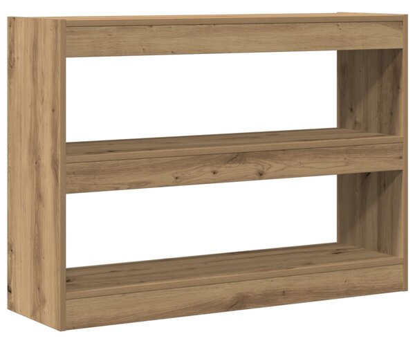 Könyvszekrény kézműves tölgy 100 x 30 x 72 cm Faanyag
