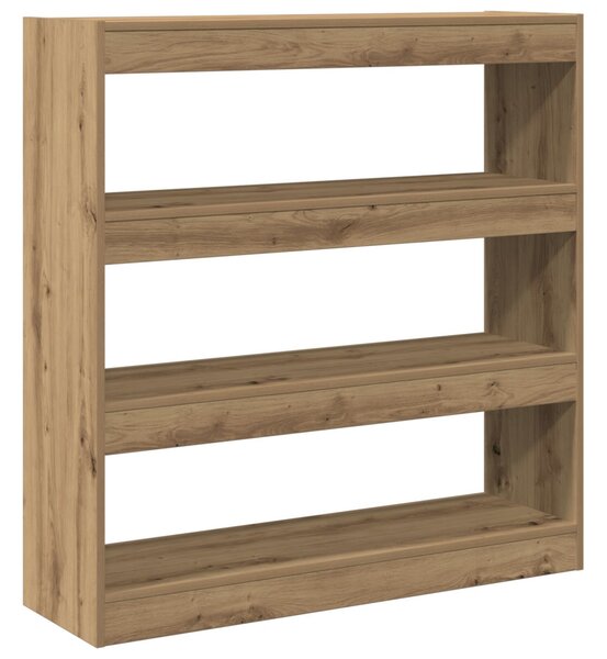 Könyvespolc 3 szintes 100 x 30 x 103 cm Szerelt Fa