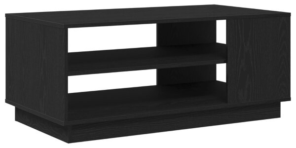 Dohányzóasztal Fekete tölgy 102 x 55 x 43 cm Szerelt Fa