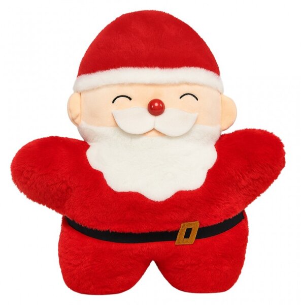 Bársony díszpárna SANTA CLAUS, piros