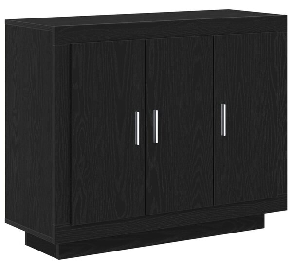 Fekete Tölgy oldalszekrény 92x35x75 cm Mérnök Fa