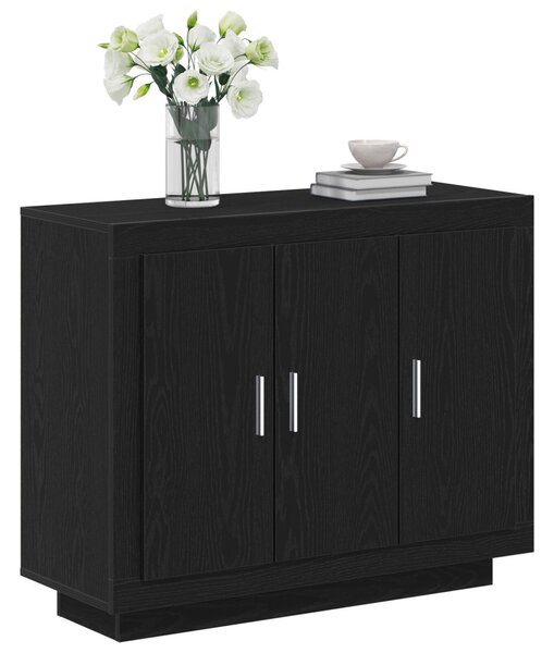 Fekete Tölgy oldalszekrény 92x35x75 cm Mérnök Fa