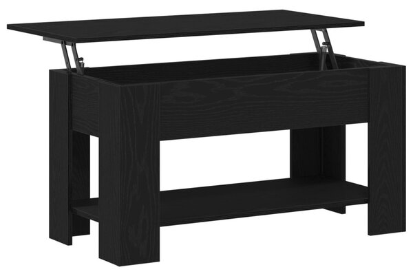 Dohányzóasztal Fekete tölgy 101 x 49 x 52 cm Szerelt Fa