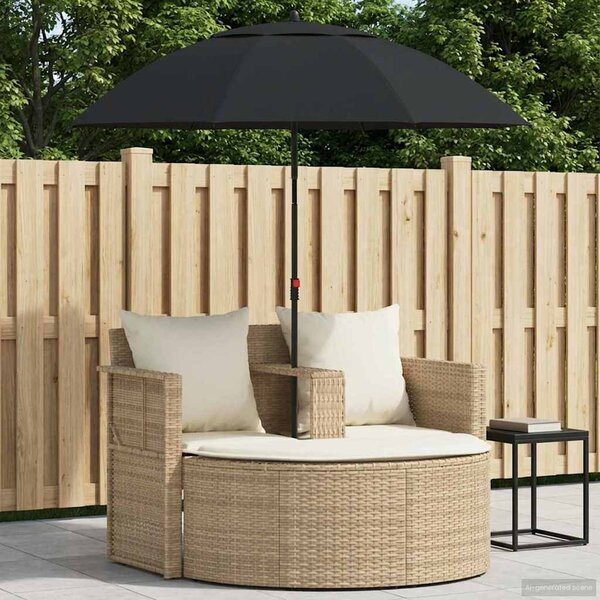 VidaXL Kerti kanapé párnával 8 pcs Beige és Krémszínű polirattan