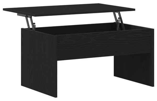 Fekete tölgy Kávézóasztal - 80 x 50.5 x 41.5 cm