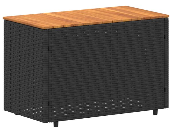 VidaXL Kültéri kanapé szett párnával 4 pcs Fekete és krémfehér